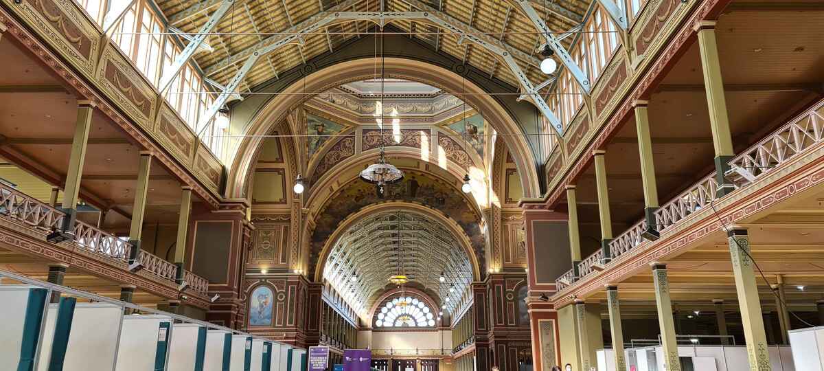 A image of the inside of the Royal Exhbition Building, Melbourne, Victoria