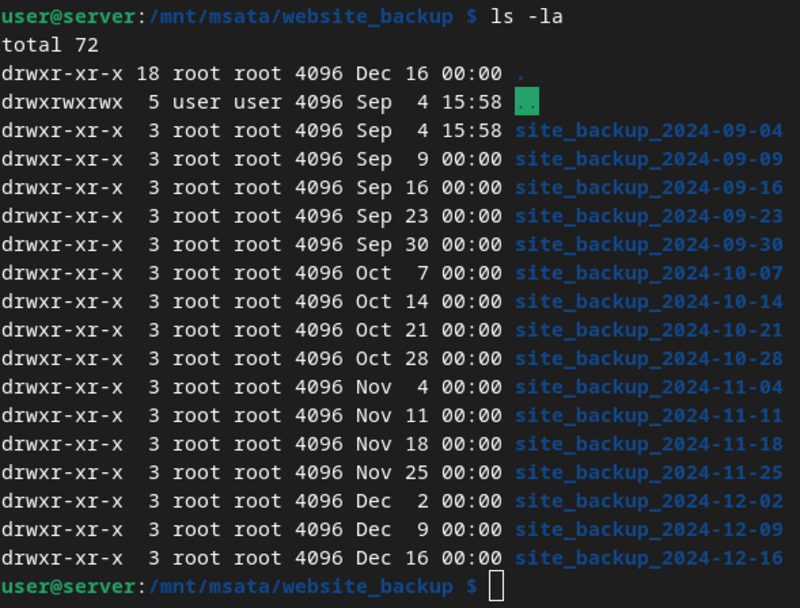 too many backups