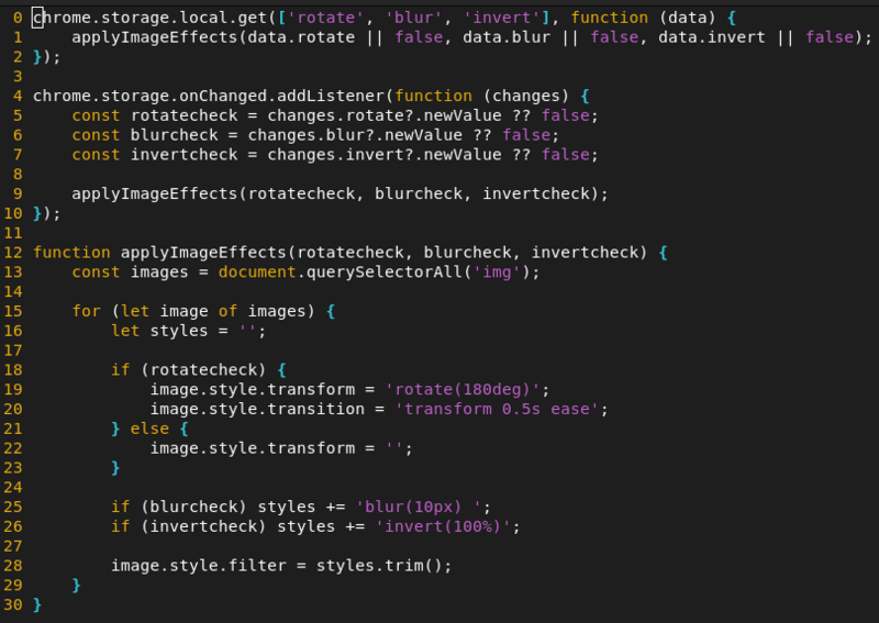 JS to change the page state