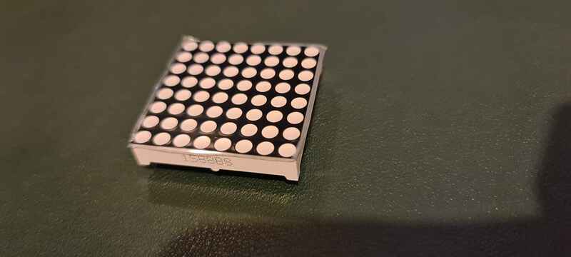 An 8x8 LED matrix