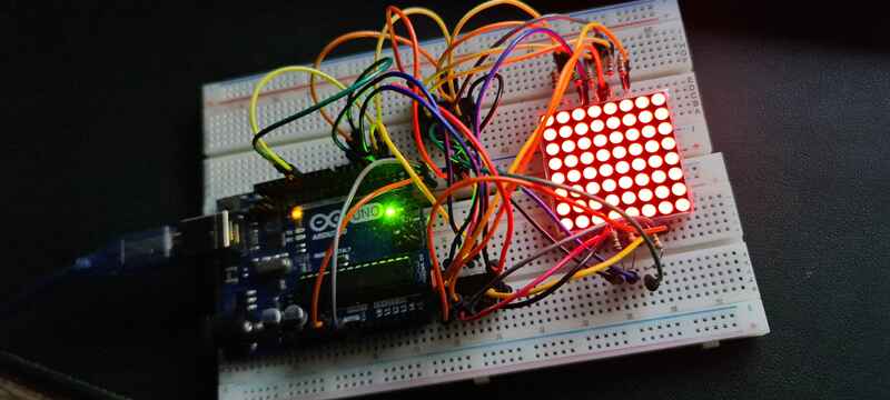 The Matrix with all the LEDs on