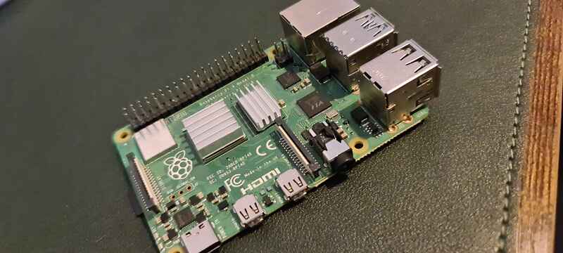 A Raspberry pi 4