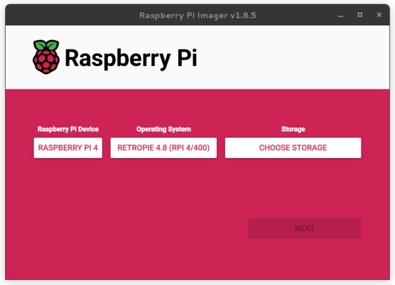 using raspberry pi imager