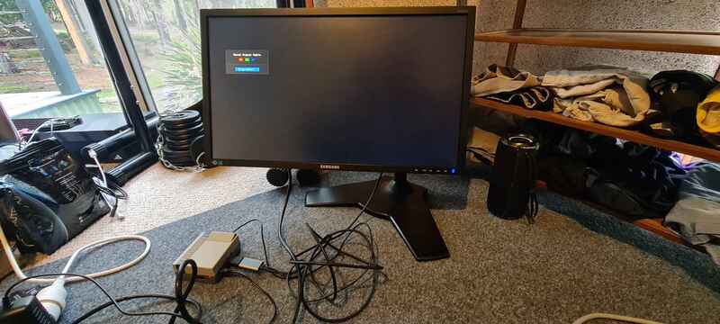 No picture on the monitor
