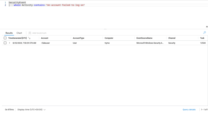 running the query
