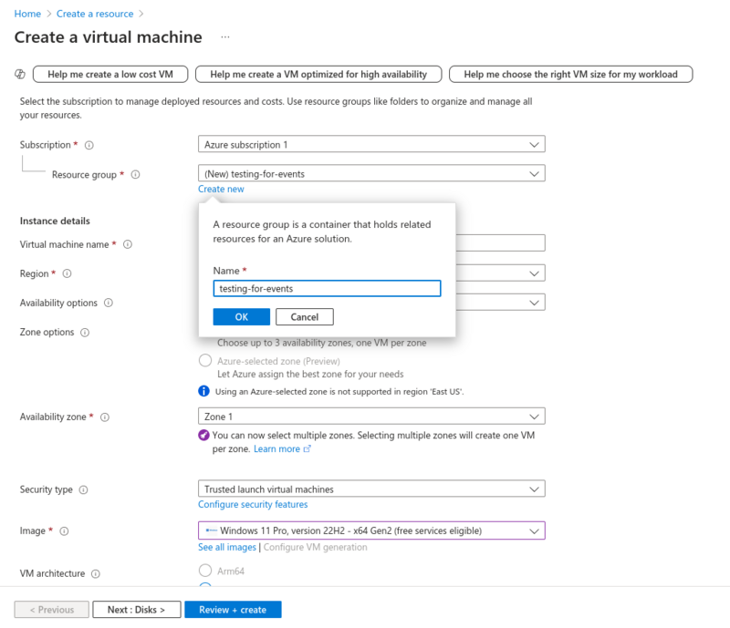 Setting up the VM
